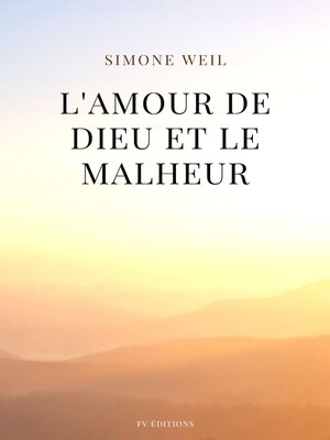 cover image of L'amour de Dieu et le malheur